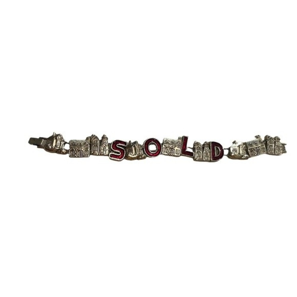 Vintage  Real Estate Charm Bracelet